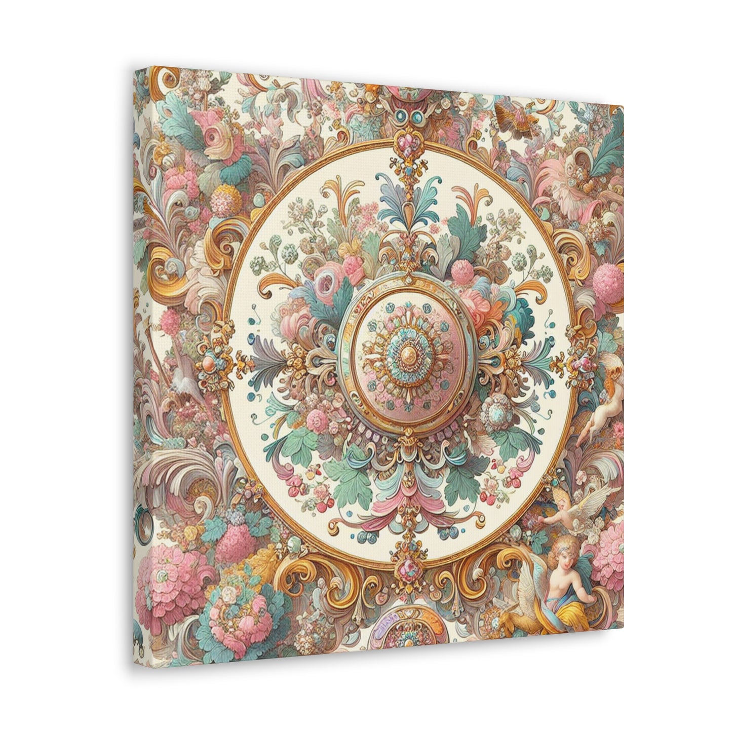 Whimsical Embrace of Elegance - Canvas