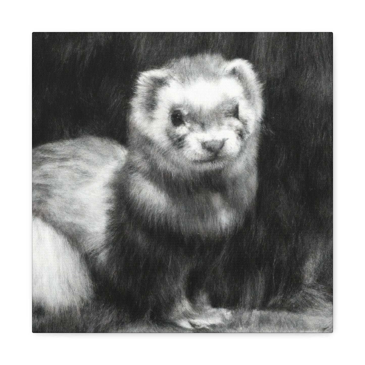 Ferret in Impressionism - Canvas