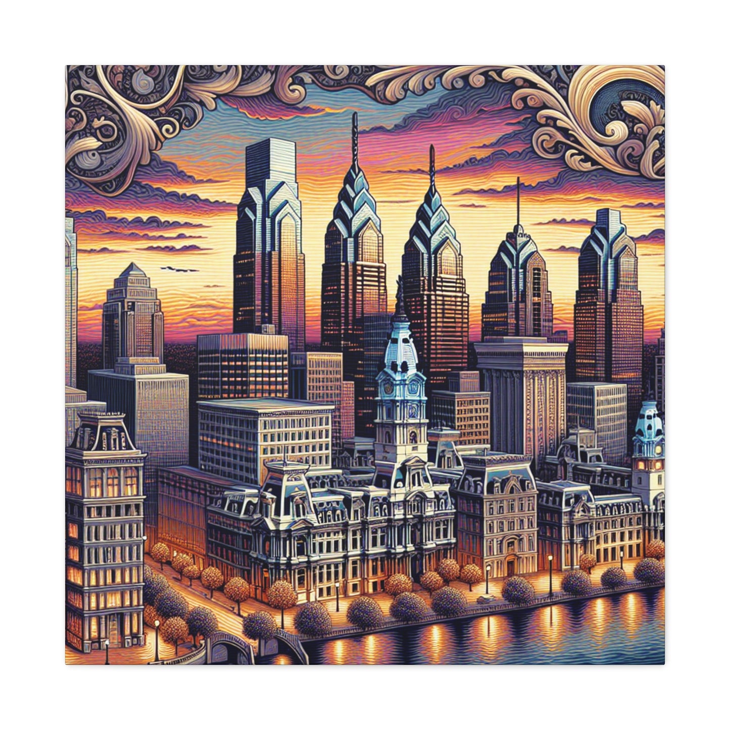 "Philly Dreamscape Unveiled" - Canvas