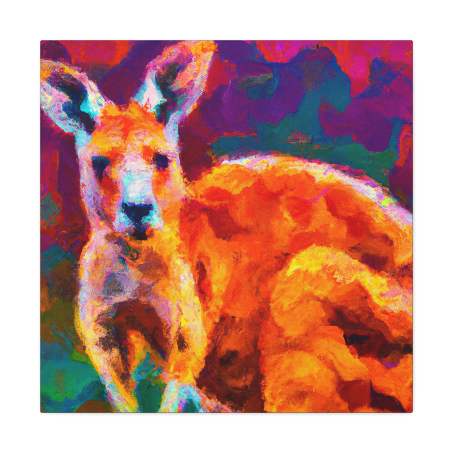 Kangaroo in Impressionism - Canvas