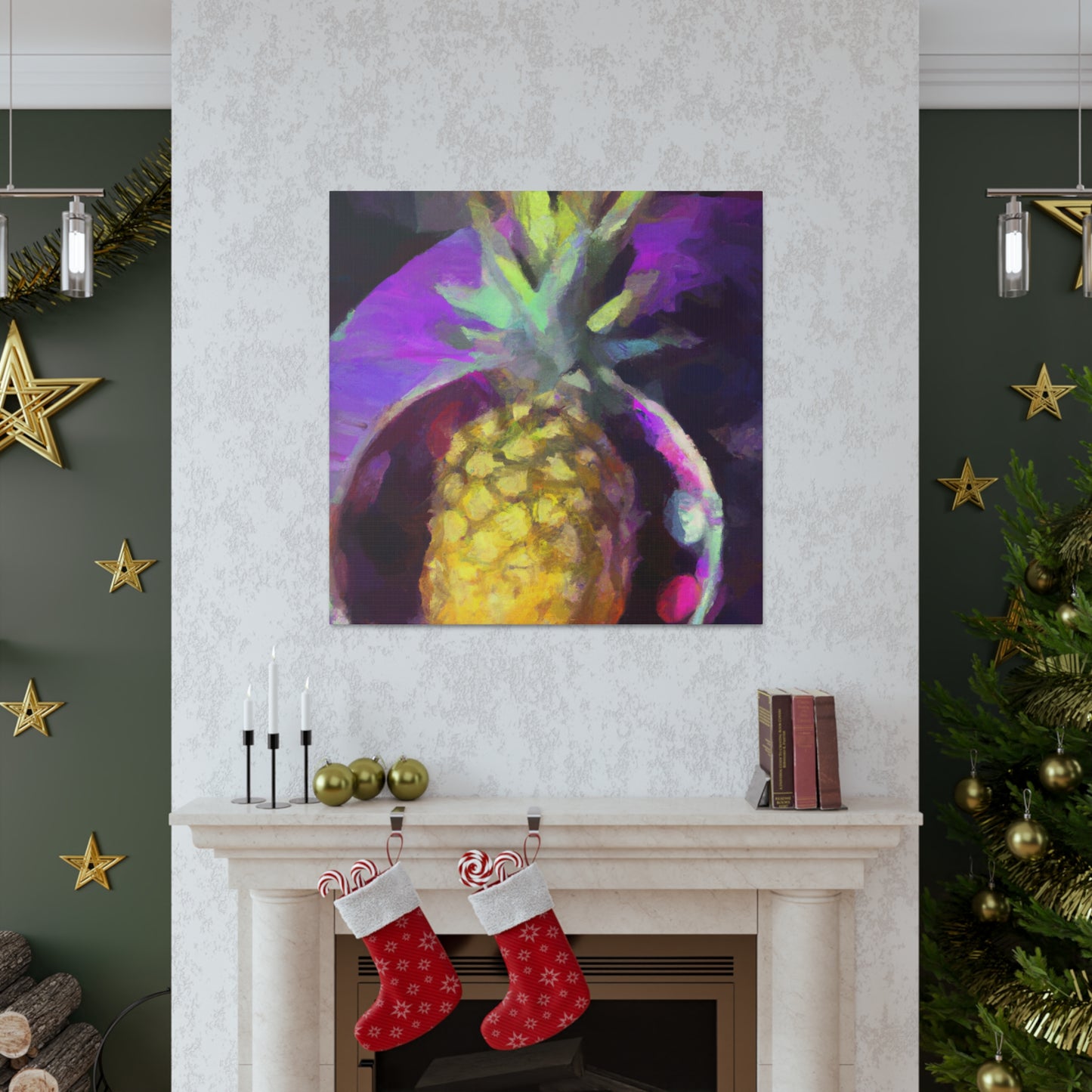 "Pineapple in Impressionism" - Canvas