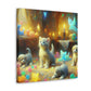 Whimsical Harmony: Puppies & Kittens - Canvas