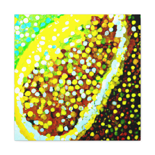 Lemon Drops Pointillism - Canvas