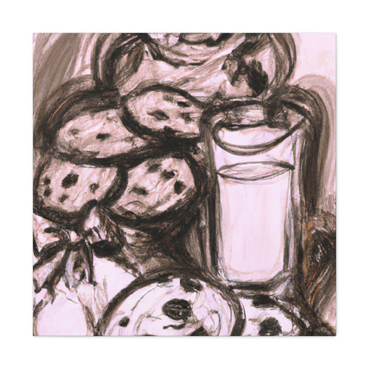 "Milk and Cookie Delights" - Canvas