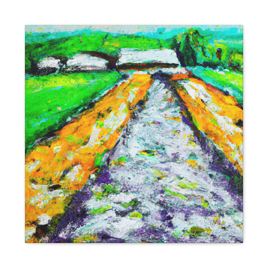 "Country Road Embrace" - Canvas