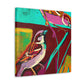 "Chorus of Sparrows Home" - Canvas