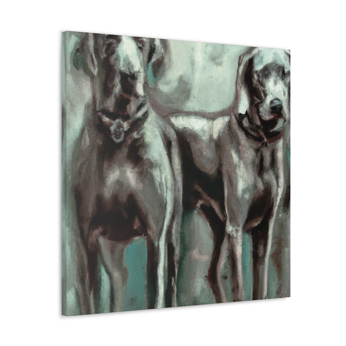 "Weimaraner in Expressionism" - Canvas