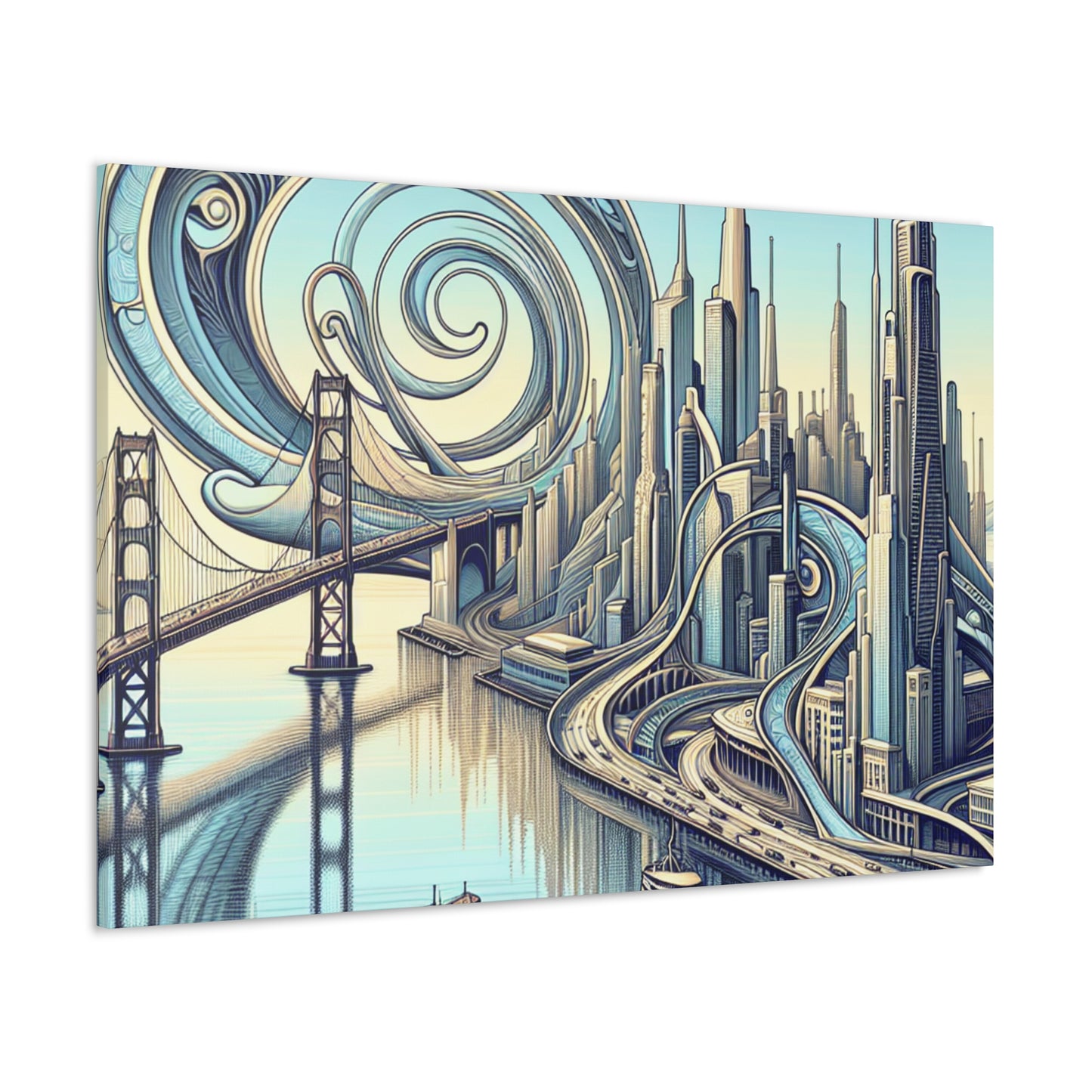 Golden City Whispers - Canvas