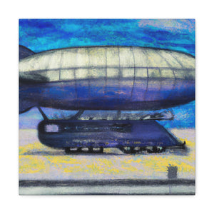 "Lofty Art Deco Blimp" - Canvas