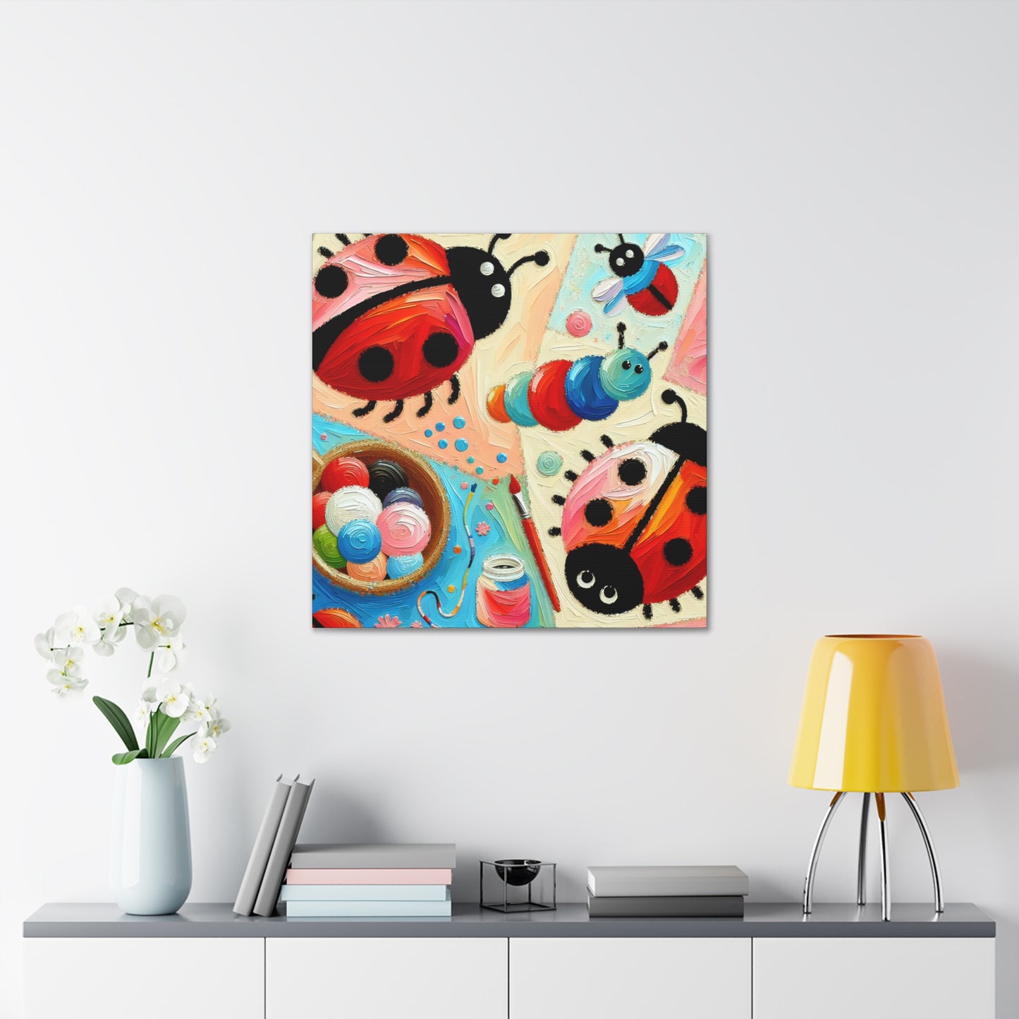 Bugs in Blooming Gardens - Canvas