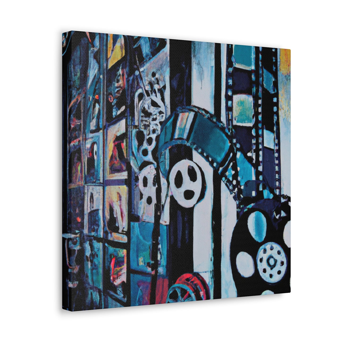 Movie Reels Reflected - Canvas