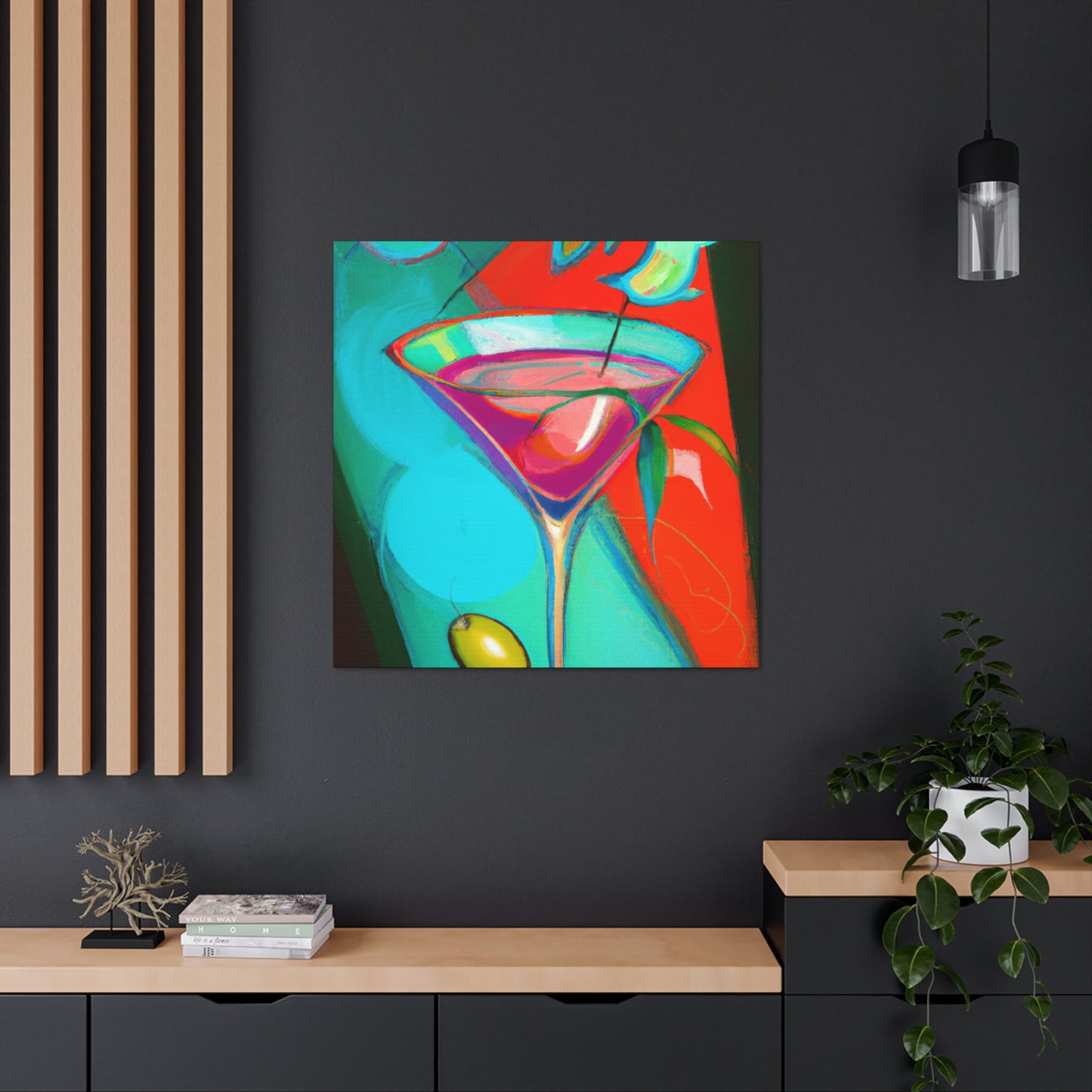 "Toasting the Martini Life" - Canvas