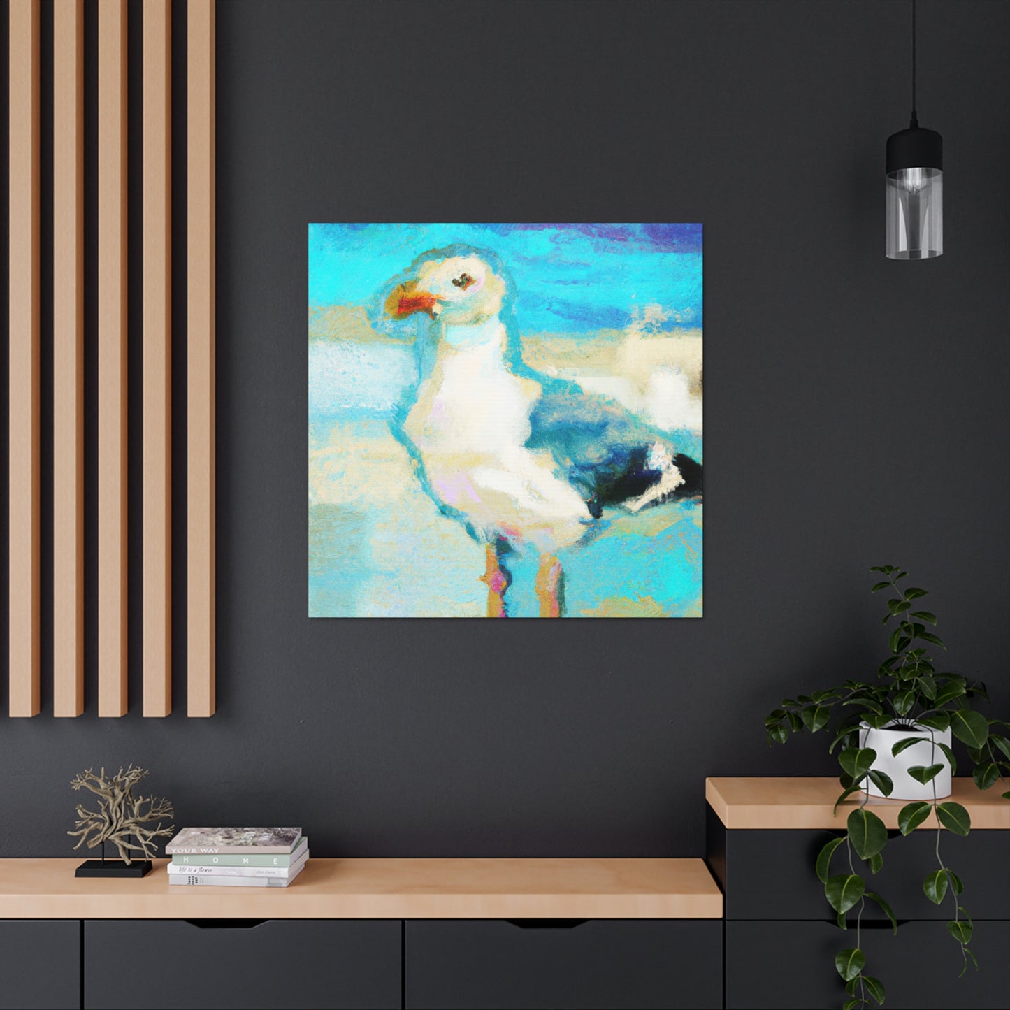 "Seagull In Flight" - Canvas