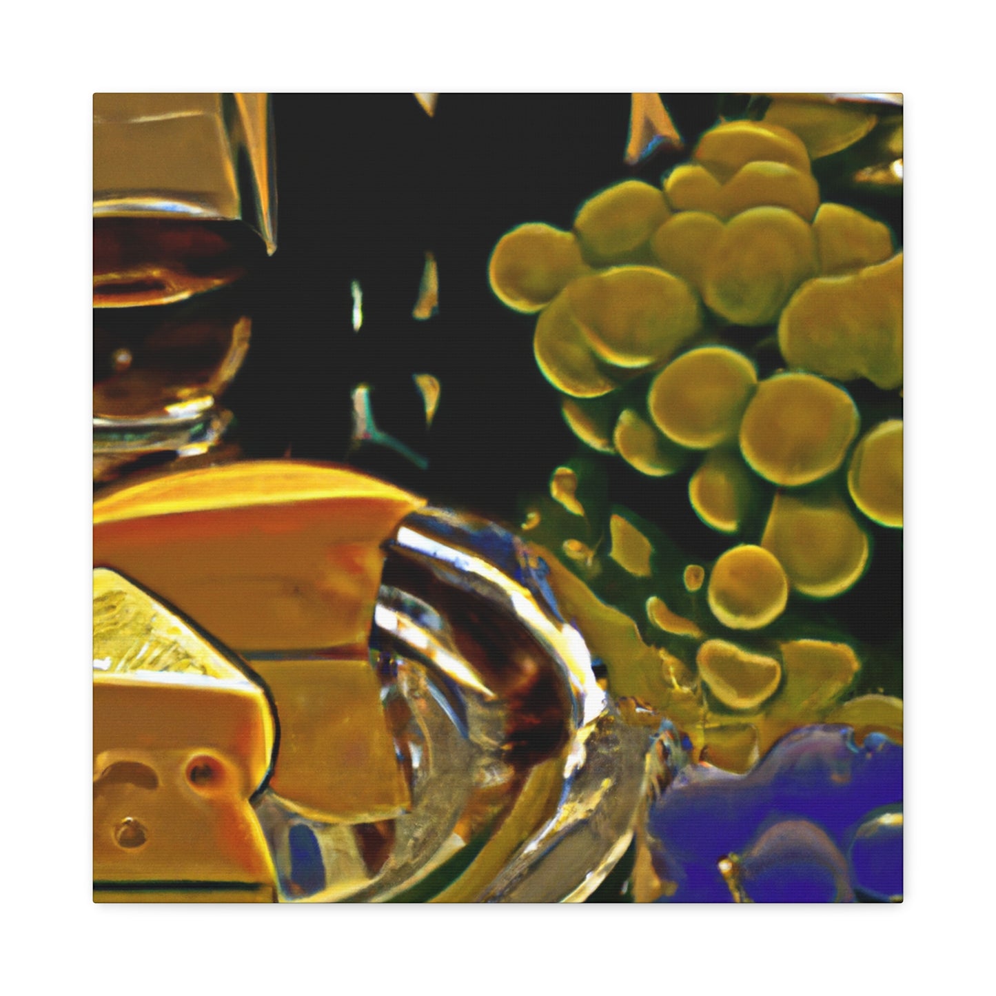 "Cheese and Grapes Abound" - Canvas