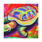 "Tortoise in Impressionism" - Canvas