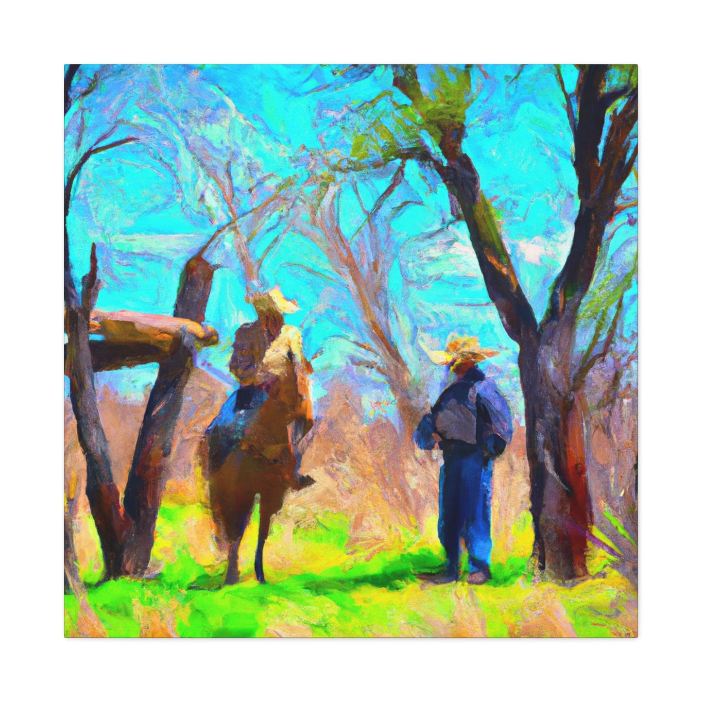 Ponderosa in Impressionism - Canvas