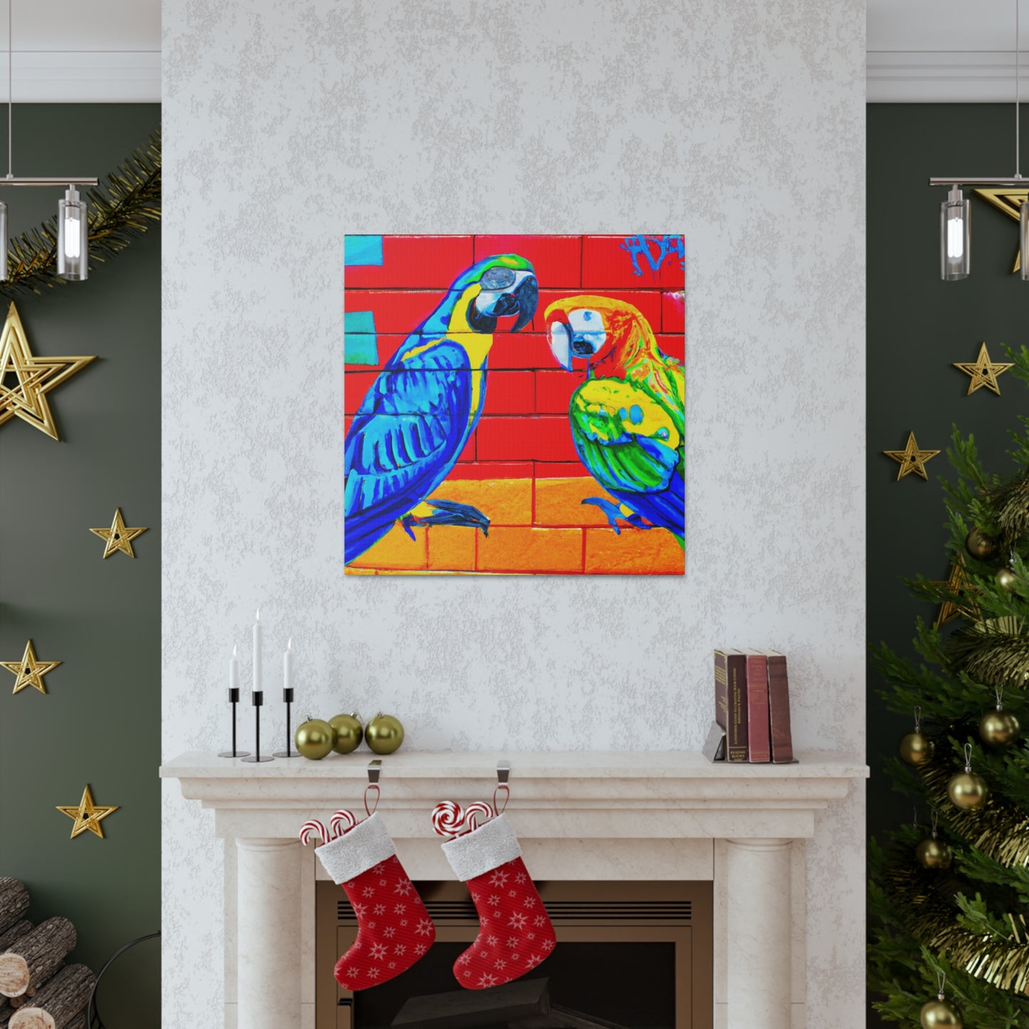 Macaws in Splendor. - Canvas