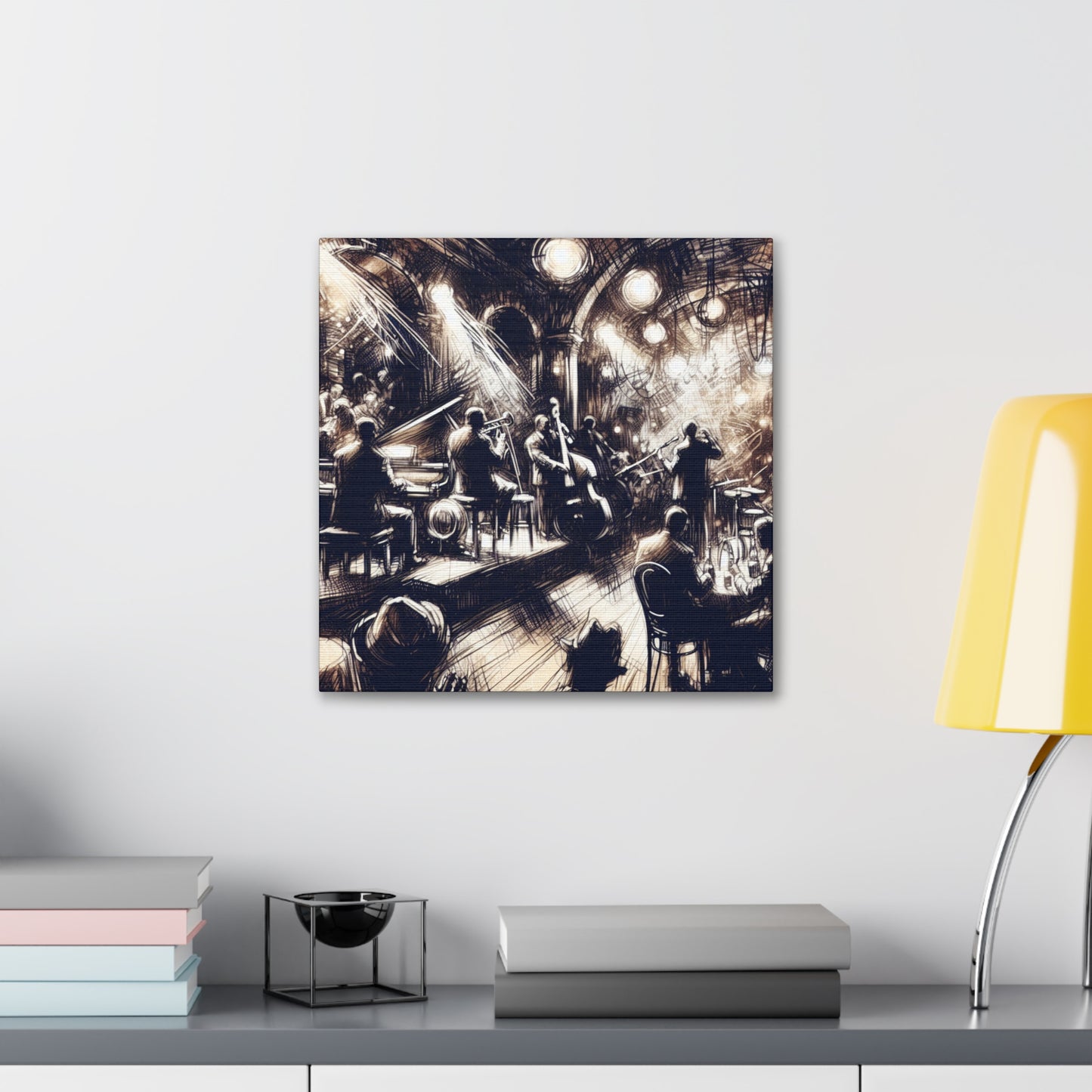 "Harmonious Night Serenade" - Canvas