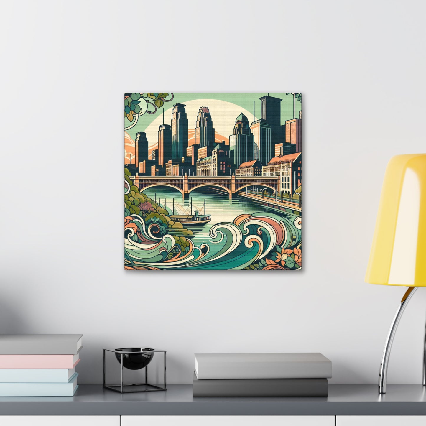 City of Flourishing Blooms - Canvas