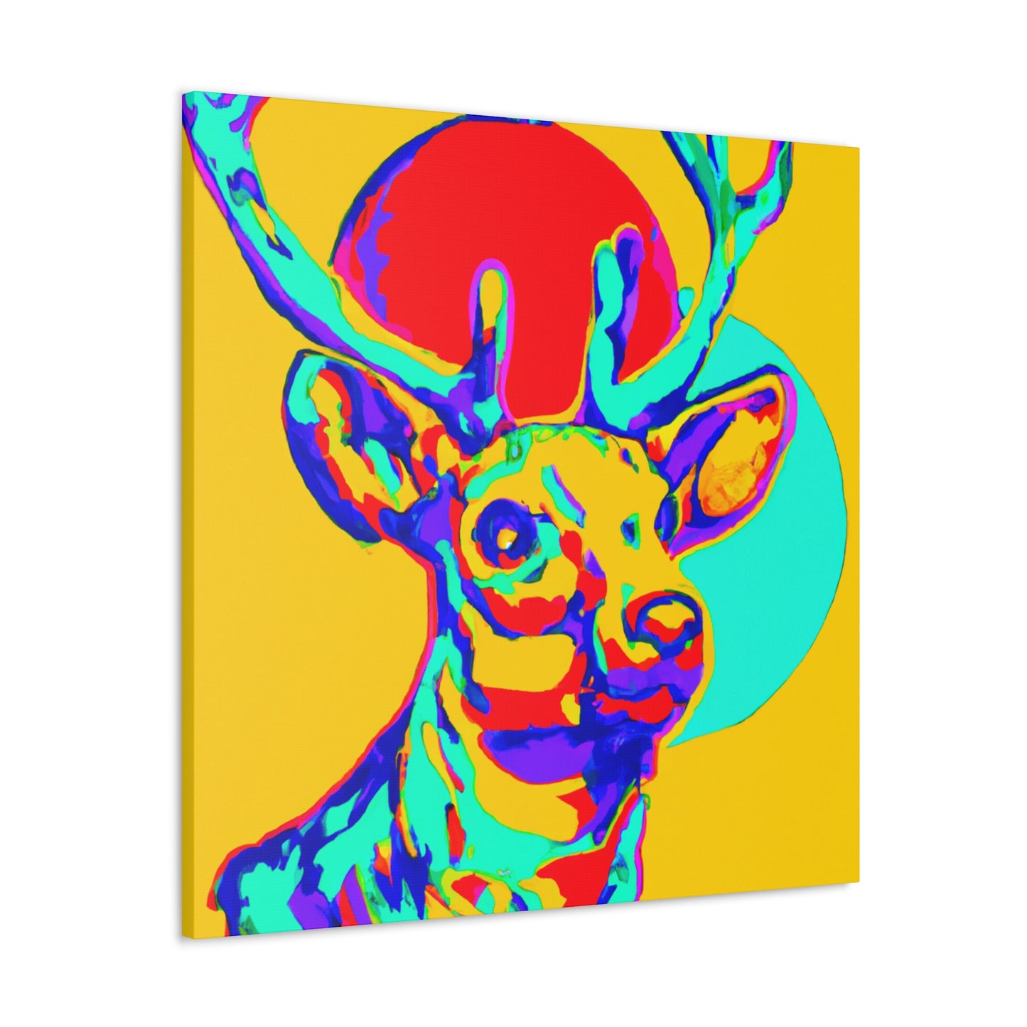 Reindeer Pop Art Pop - Canvas