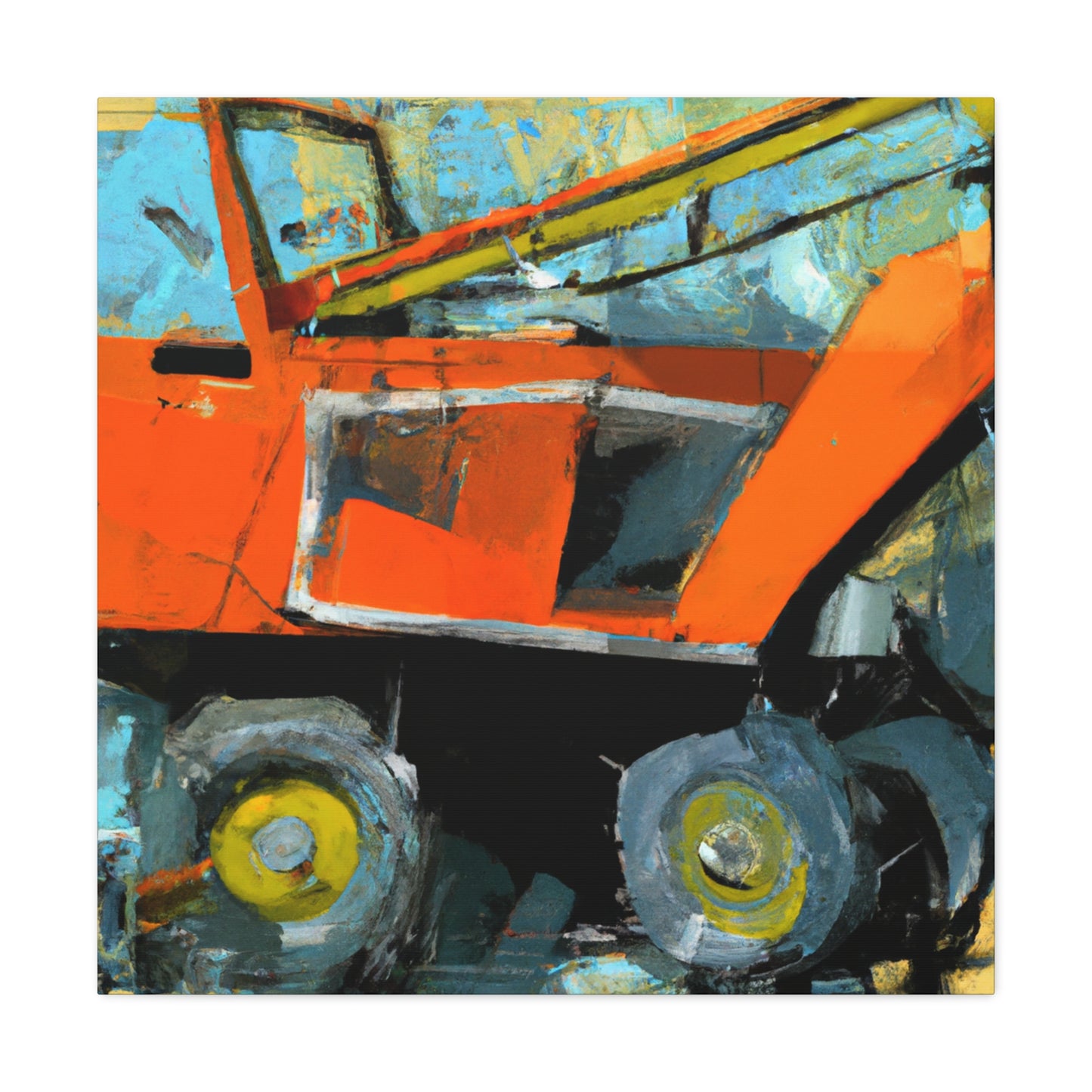 Tractor in the Sunset - Canvas