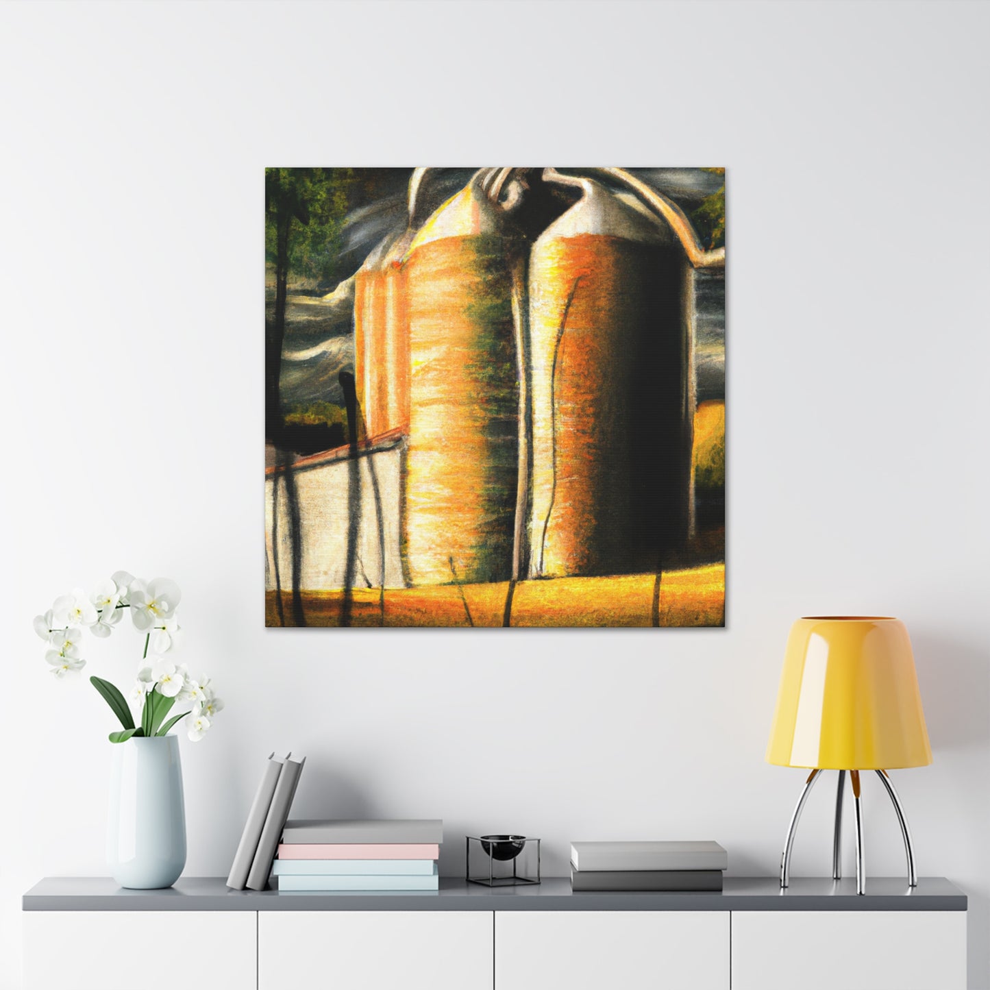 Silo in Surrealism - Canvas