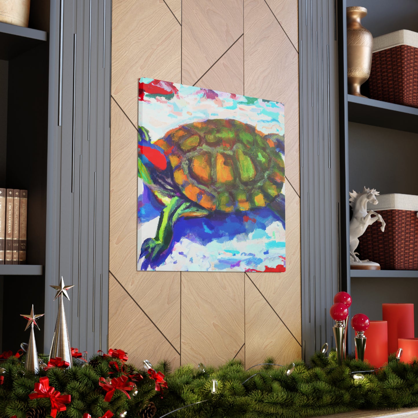 "Turtle's Coppery Shell" - Canvas