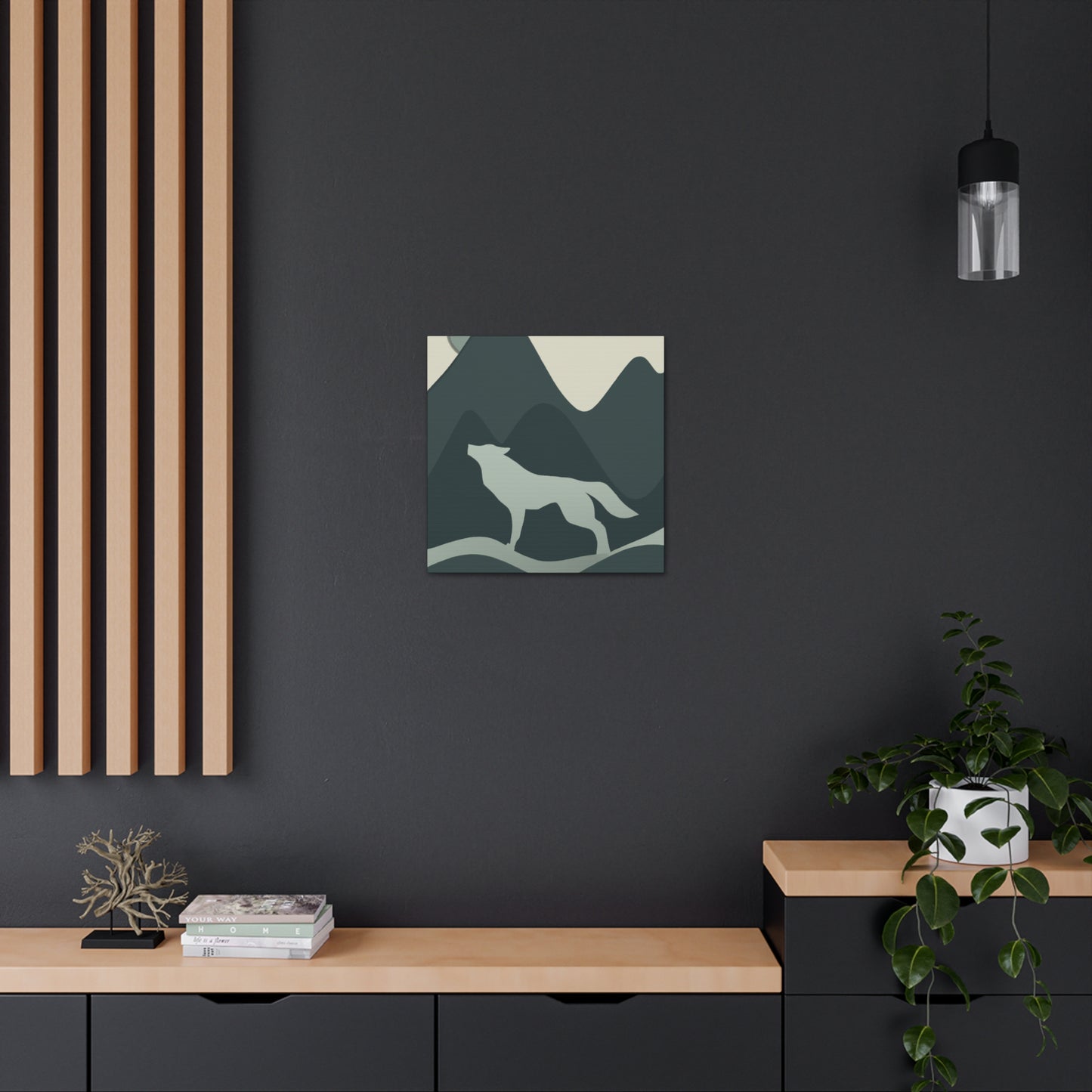 "Wolf in Art Deco" - Canvas