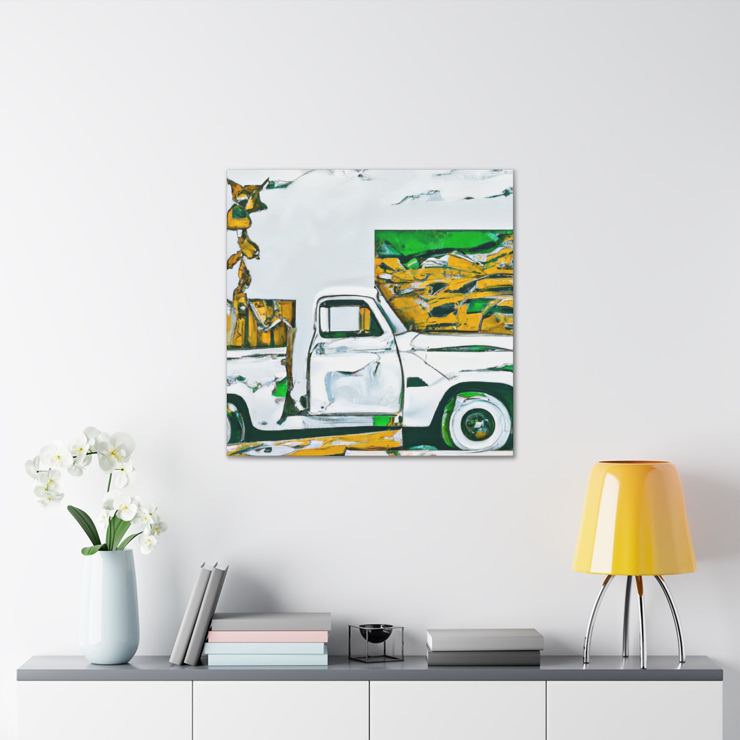 "Aging Pickup Solitude" - Canvas