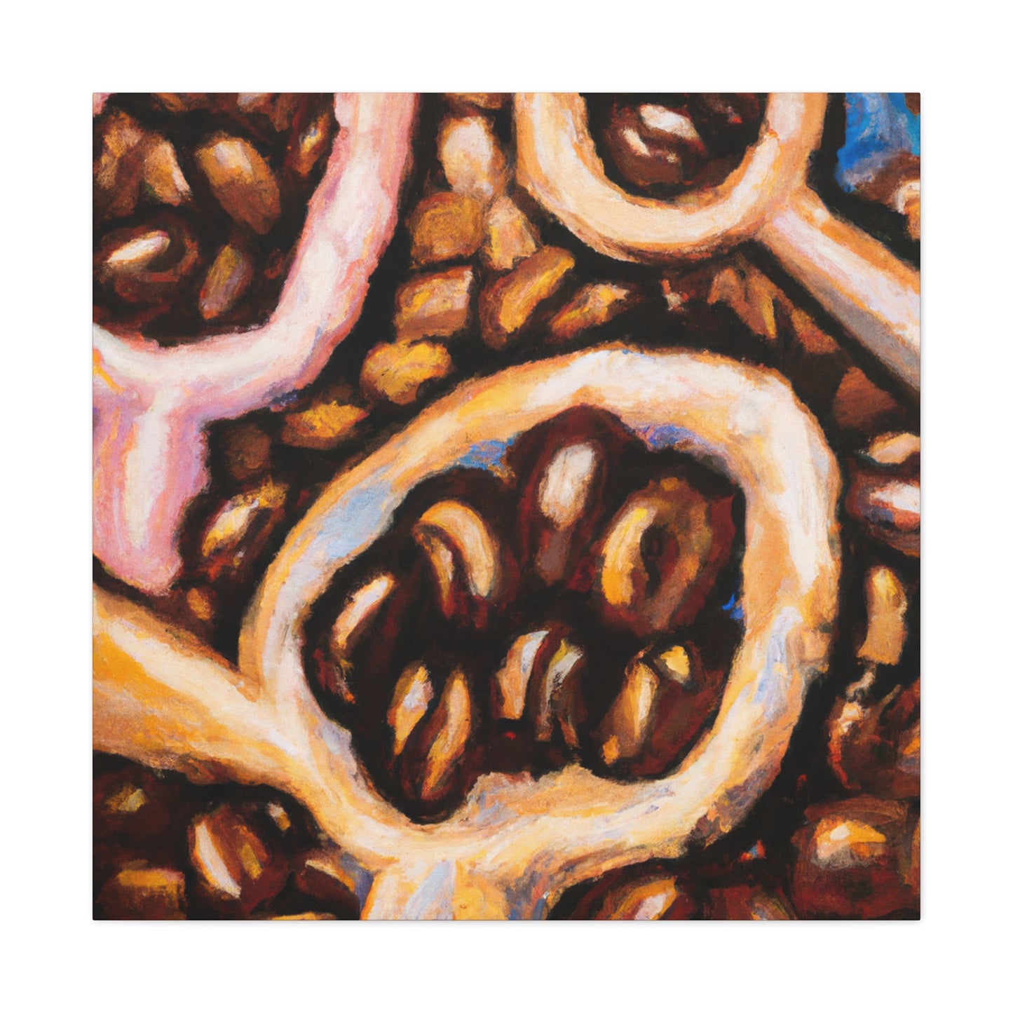 Coffee Beans Expressive - Canvas