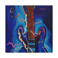 Electric Guitar Shimmering - Canvas