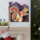 Squirrel in Deco Style - Canvas