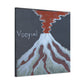 Volcano's Fiery Majesty - Canvas