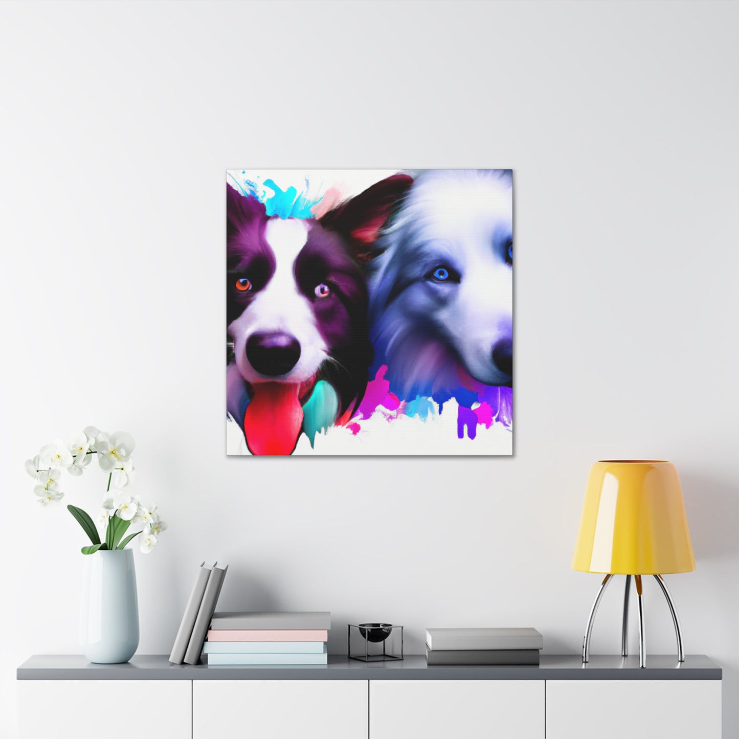 Border Collie Portrait - Canvas