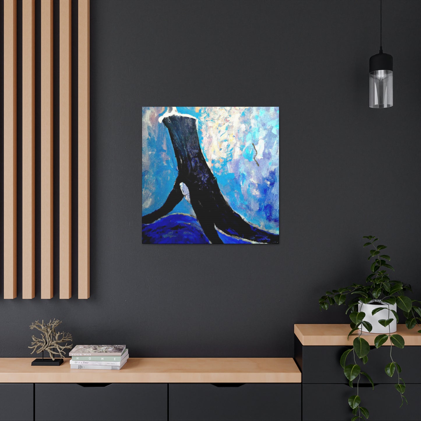 Whale in Turbulence - Canvas