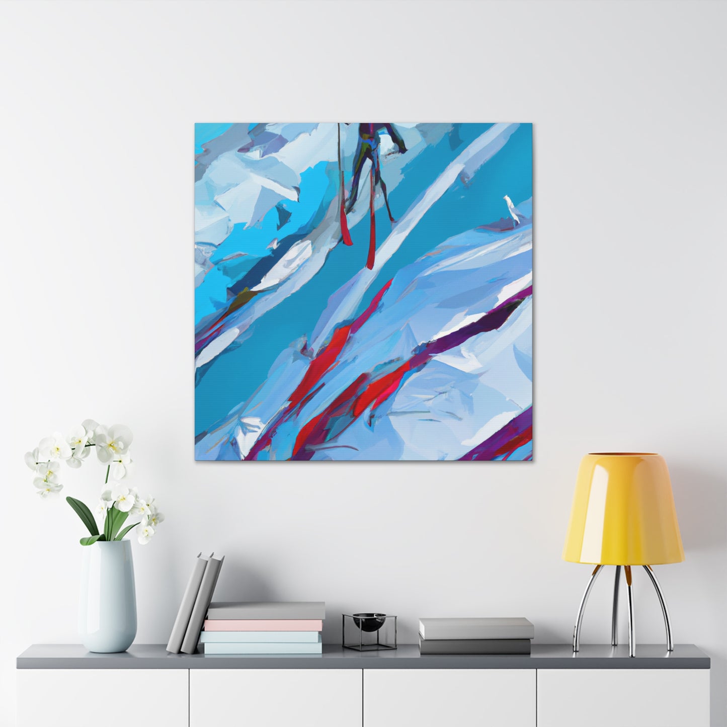 Skiing in Splendor - Canvas