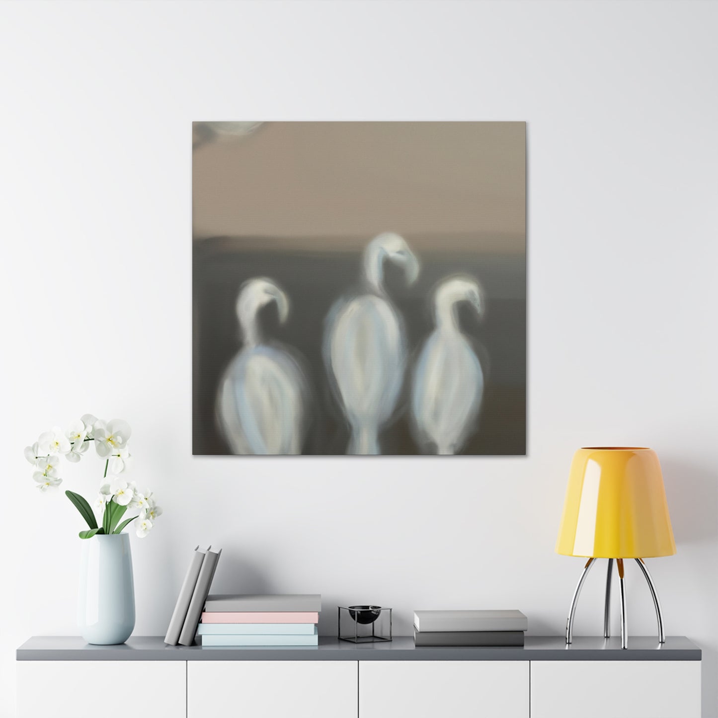 "African Greys Impressionism" - Canvas