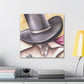 "Cowboy Hat Exuberance" - Canvas