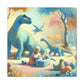 "Pastel Prehistoric Harmony" - Canvas