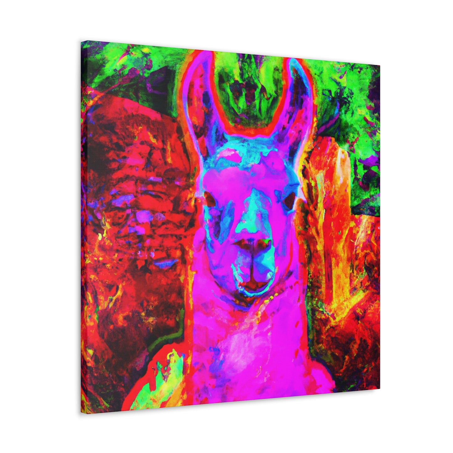 Futuristic Llama Painting - Canvas