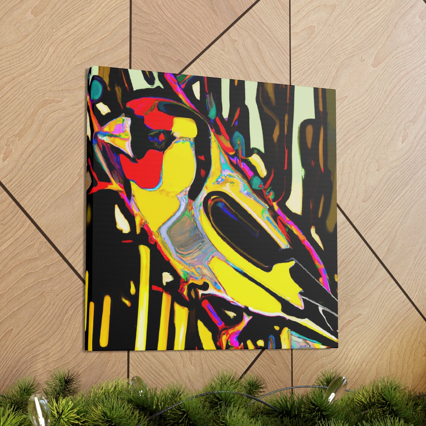 "American Goldfinch Flight" - Canvas