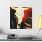 "Cow Skull Expressionism' - Canvas