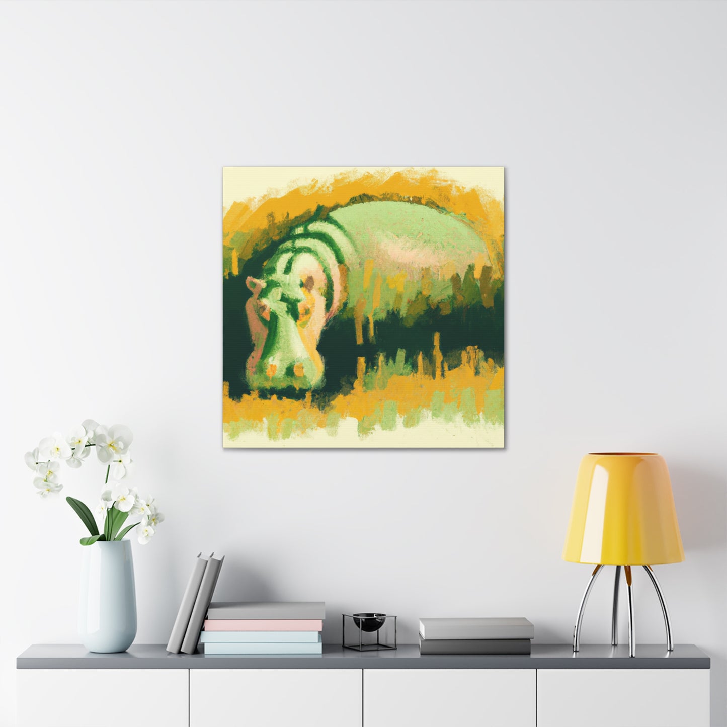 Hippo Majestic Splendor - Canvas