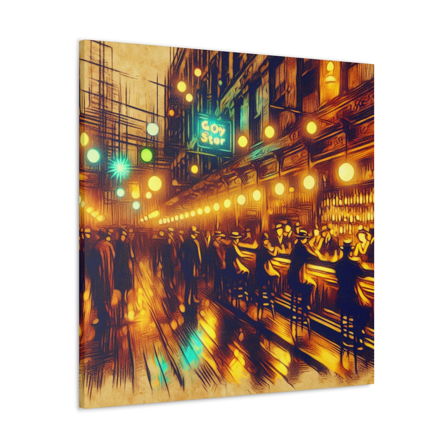 Prohibition's Hidden Revelry - Canvas