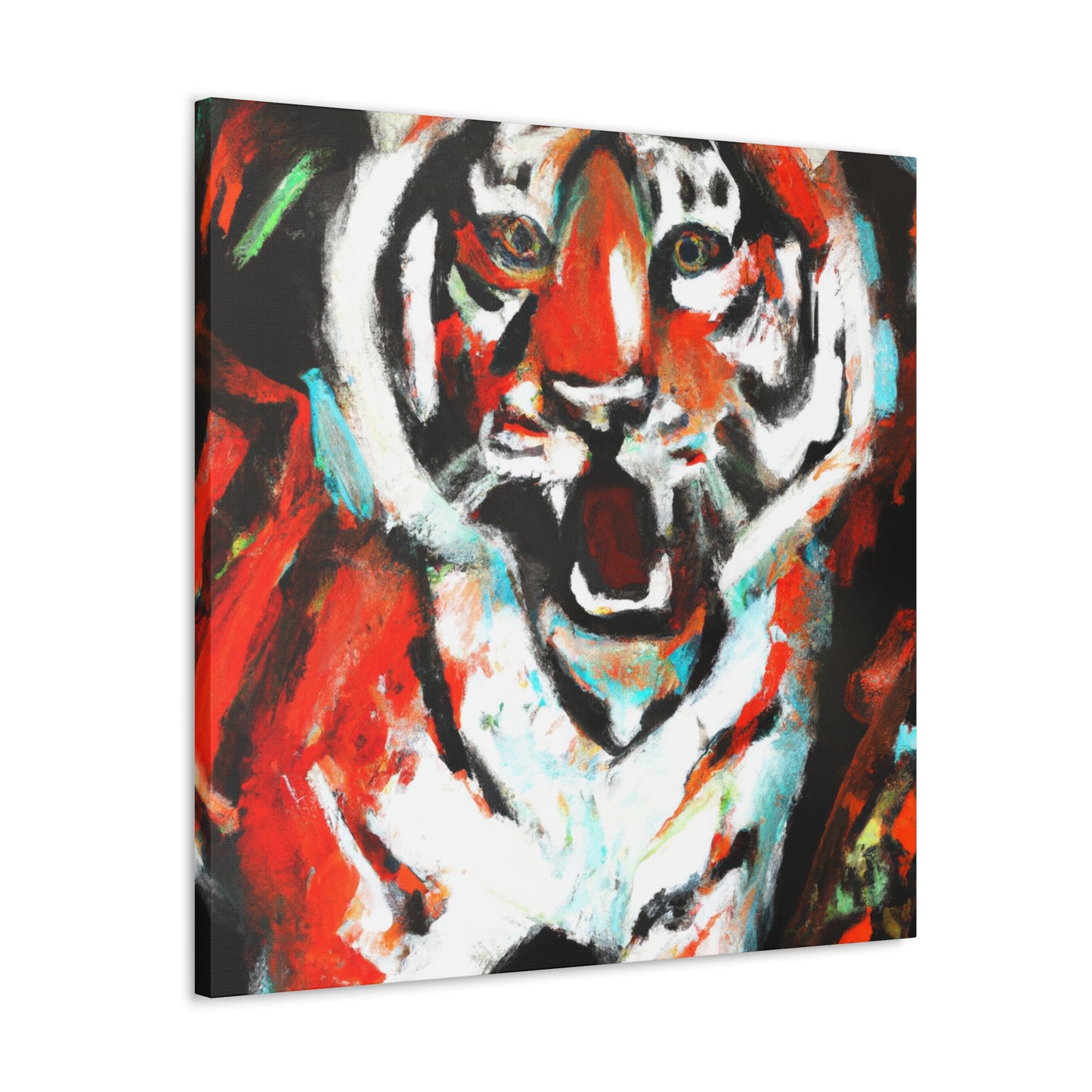 Roaring Bengal Tiger - Canvas