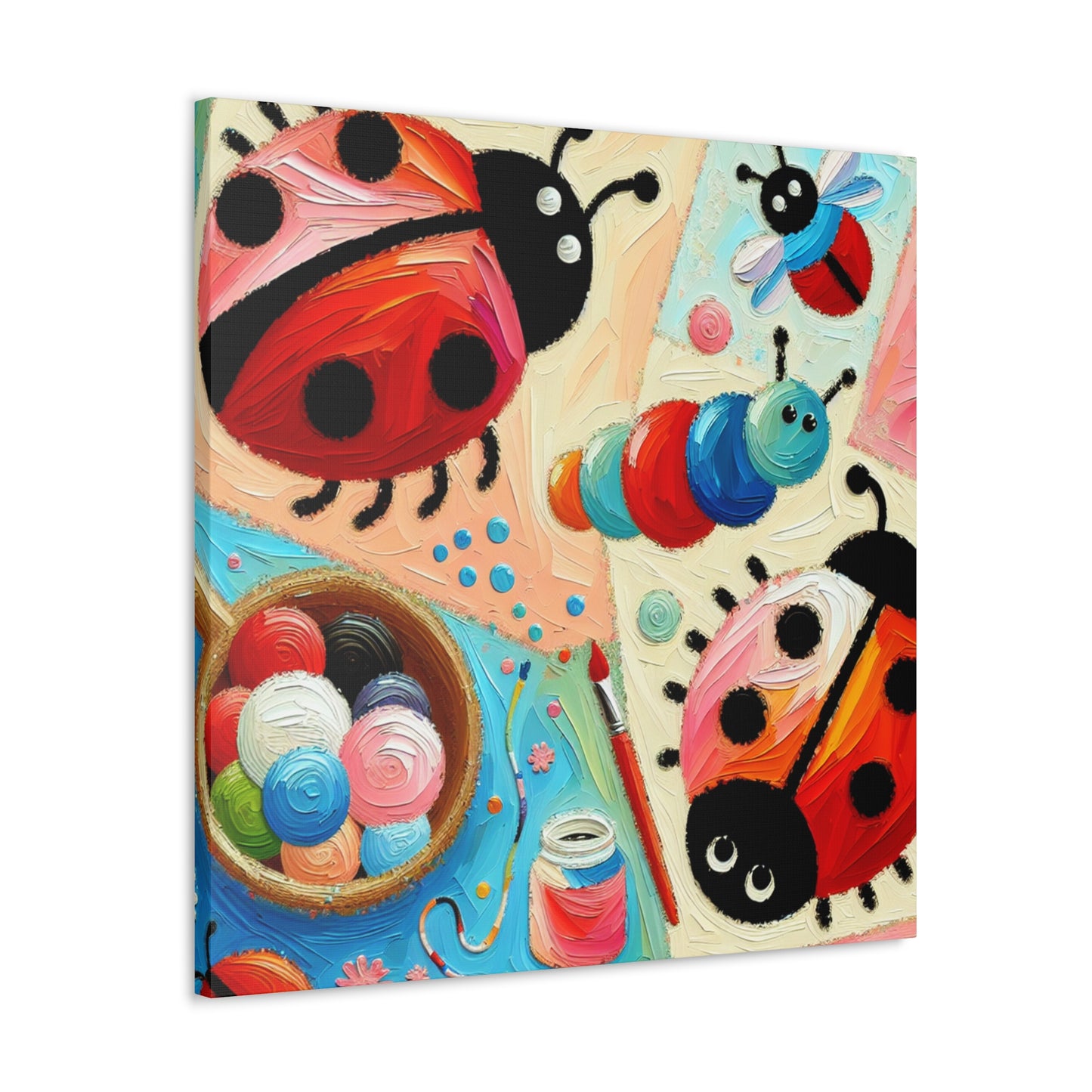 Bugs in Blooming Gardens - Canvas