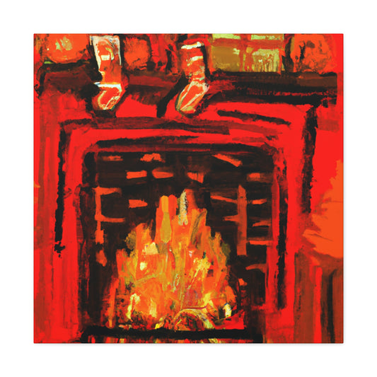 Fireside Post-Impressionism - Canvas