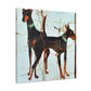 "Doberman Pinscher Odyssey" - Canvas