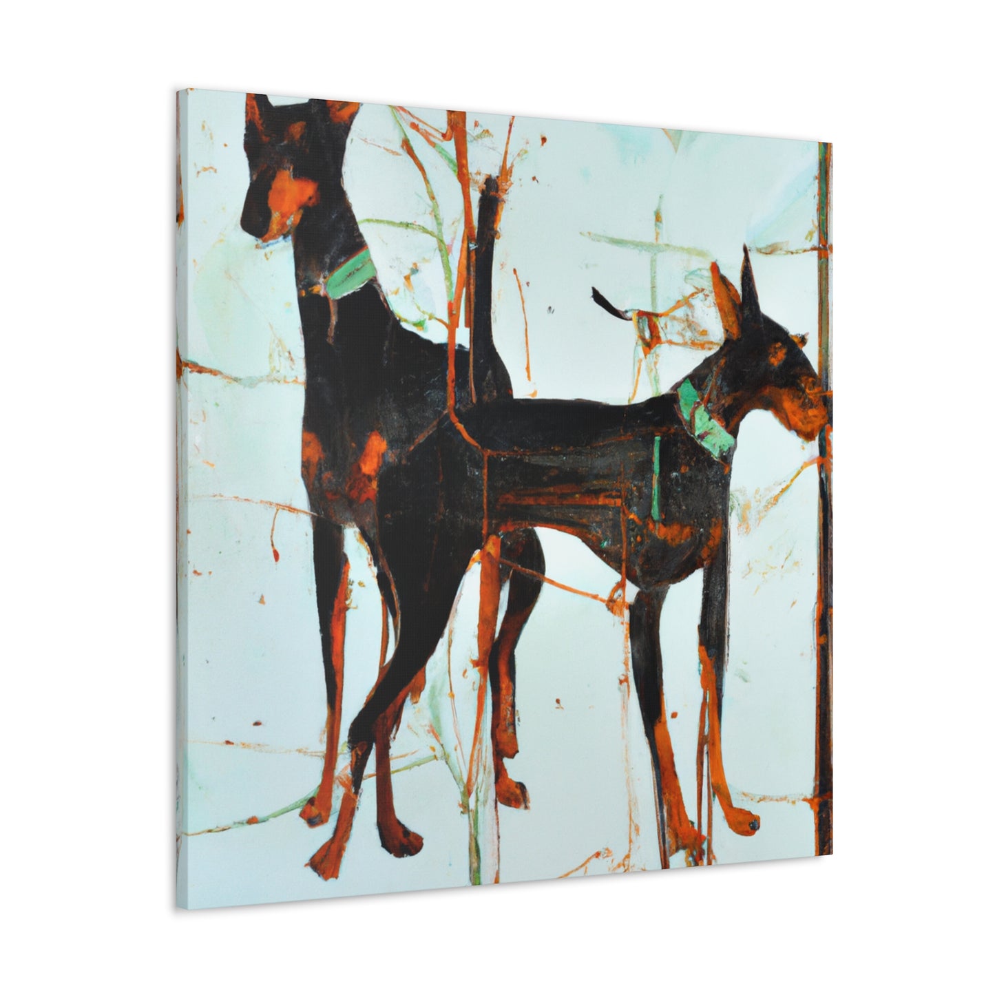 "Doberman Pinscher Odyssey" - Canvas