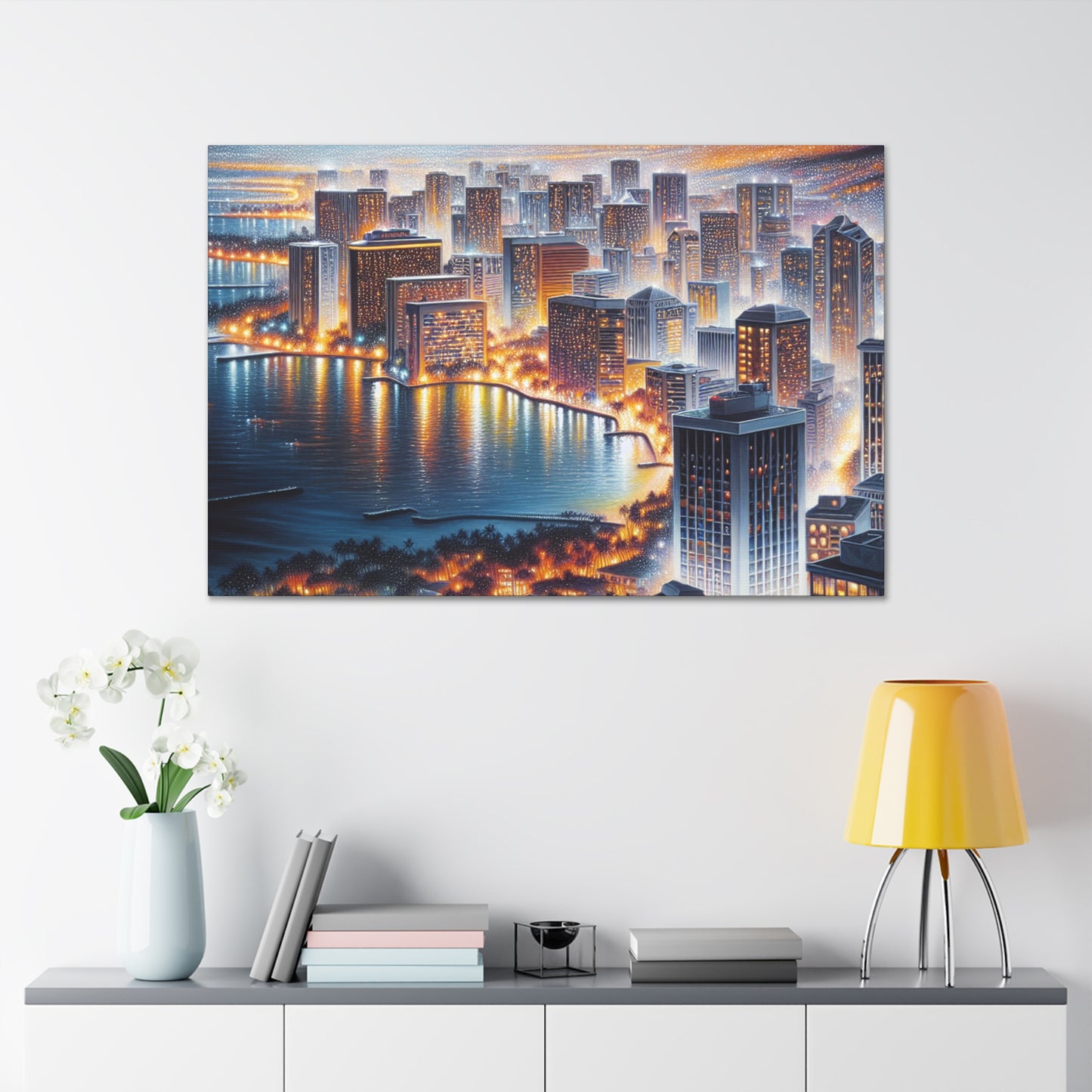 "Heavenly Honolulu Hues" - Canvas